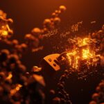 Algoritmo Lanczos optimizado en Rust representado mediante estructuras 3D de matrices dispersas y optimización de memoria para computación científica de alto rendimiento.