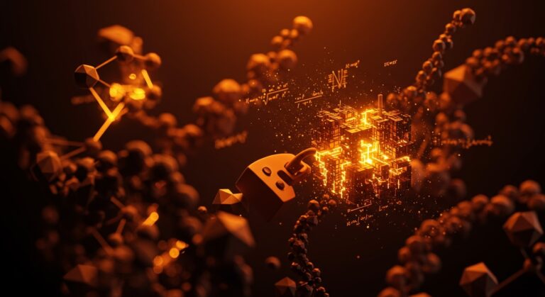 Algoritmo Lanczos optimizado en Rust representado mediante estructuras 3D de matrices dispersas y optimización de memoria para computación científica de alto rendimiento.