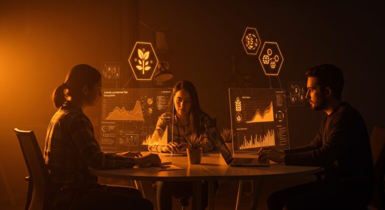 Automatización de tributación agrícola con digitalización de activos biológicos representada por startup chilena TaxCode en entorno tecnológico.