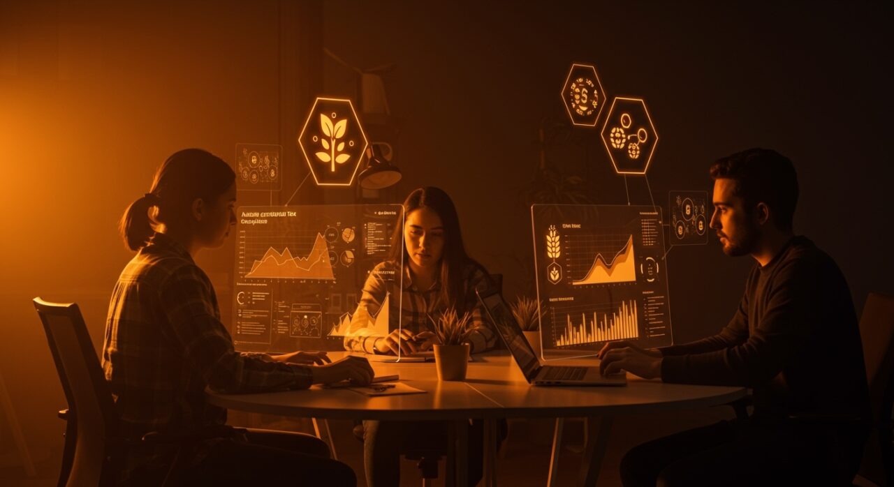 Automatización de tributación agrícola con digitalización de activos biológicos representada por startup chilena TaxCode en entorno tecnológico.