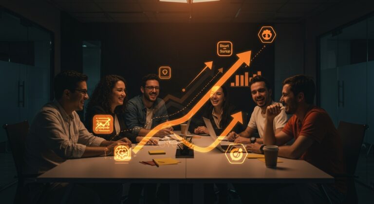 Startups colaborando en estrategias de branding en Colombia para los Best Branding Awards 2026 destacando visibilidad y marketing en Latam.