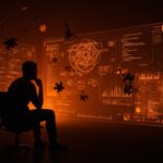 Desarrollador de software confrontando el bloat tecnológico y la optimización en el desarrollo de software moderno.