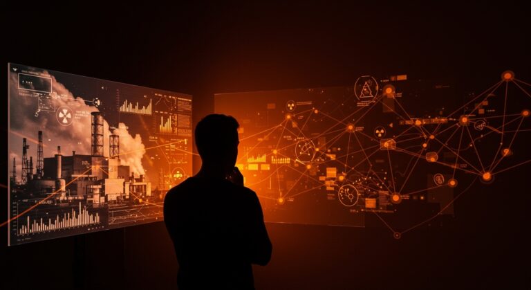 Fundador analizando gestión de crisis y desinformación inspirada en la serie Chernobyl para fortalecer la cultura organizacional en startups.