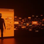 Comentarios spam generados por IA invadiendo foros tecnológicos, representando automatización y bots en comunidades digitales.