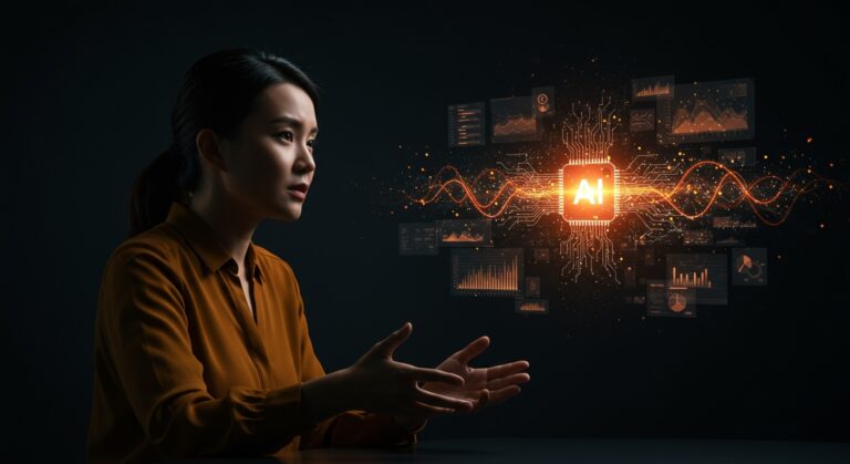 Founder de startup de IA destacando para captar inversión en un mercado tecnológico competitivo.