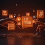 Visualización conceptual sobre C++26 y la gestión avanzada de memoria en desarrollo de software para SaaS, destacando la ausencia de destructive move semantics en el estándar.