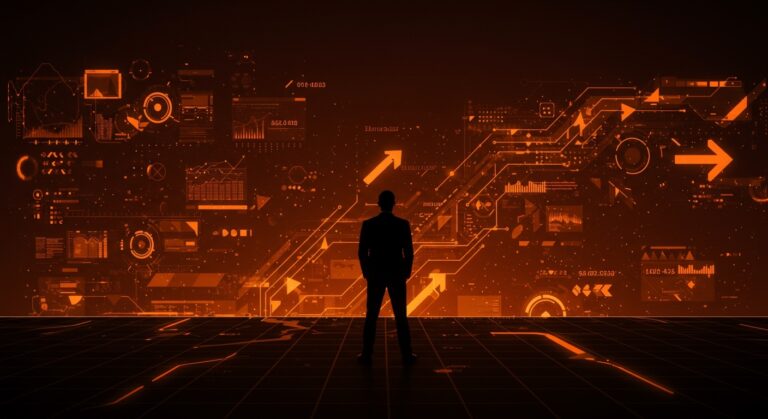 Impacto de la desacoplación laboral en el crecimiento económico y empleo en industrias tecnológicas con tendencias de IA generativa y mercado moderno.