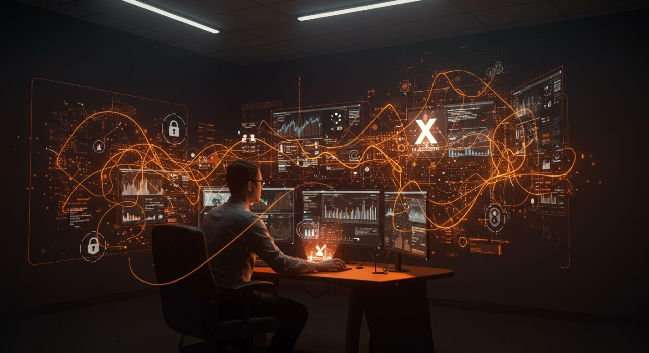 Red de desinformación y seguridad digital en la plataforma X con influencia extranjera y manipulación política en EE.UU.