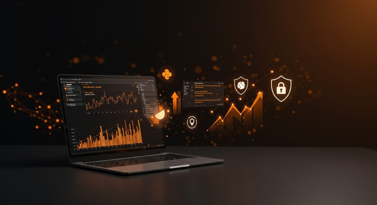 Herramienta DNS Benchmark visualizando en tiempo real el rendimiento y seguridad de resolutores DNS con Python para automatización DevOps.