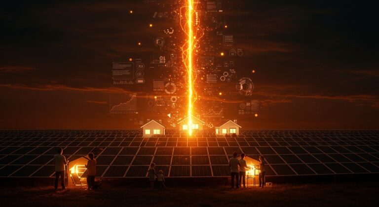 Paneles solares en Australia generando electricidad gratuita para millones, simbolizando sostenibilidad e innovación en energía renovable.