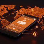 Aplicación de email P2P Tyr en Android mostrando comunicación segura y descentralización sobre la red Yggdrasil en un entorno tecnológico moderno.