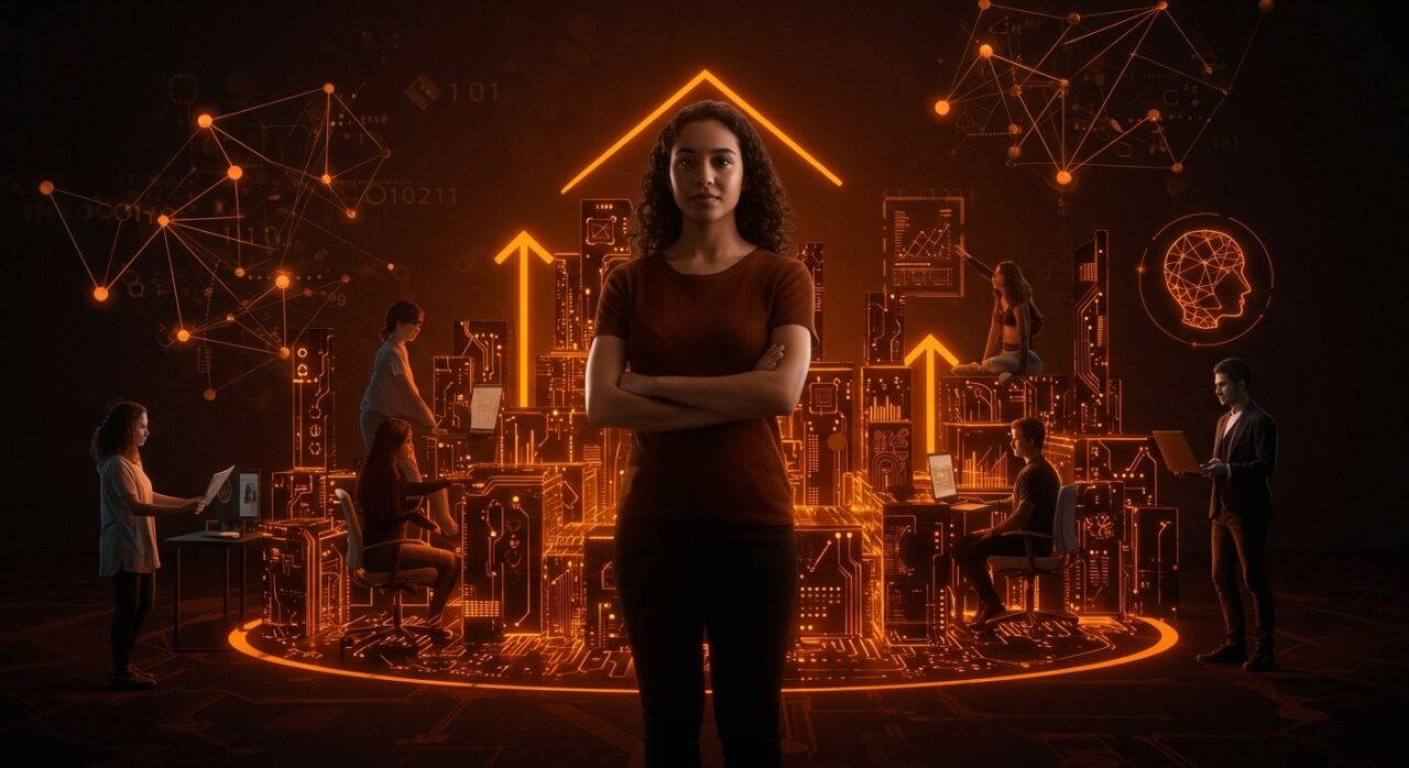 Emprendimiento femenino en tecnología impulsando talento universitario y liderazgo en LATAM con innovación y comunidad.