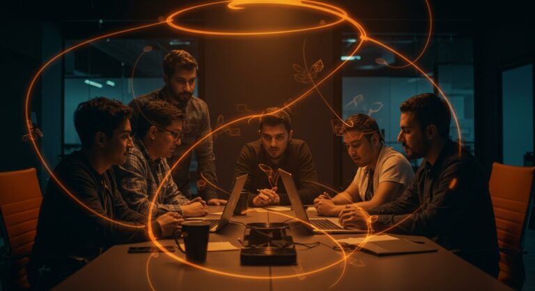 Fundadores latinos de startups colaborando para evitar la polarización y fortalecer sus comunidades tecnológicas con estrategias efectivas.