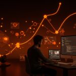 Entorno visual open source para creative coding y prototipado rápido 3D en macOS con enfoque en desarrollo Apple y comunidad startup.