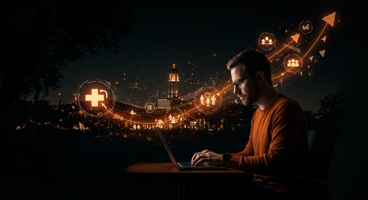 Innovación tecnológica en Finapsys desde Stanford acelerando el cobro de cuentas clínicas con automatización y SaaS en salud.