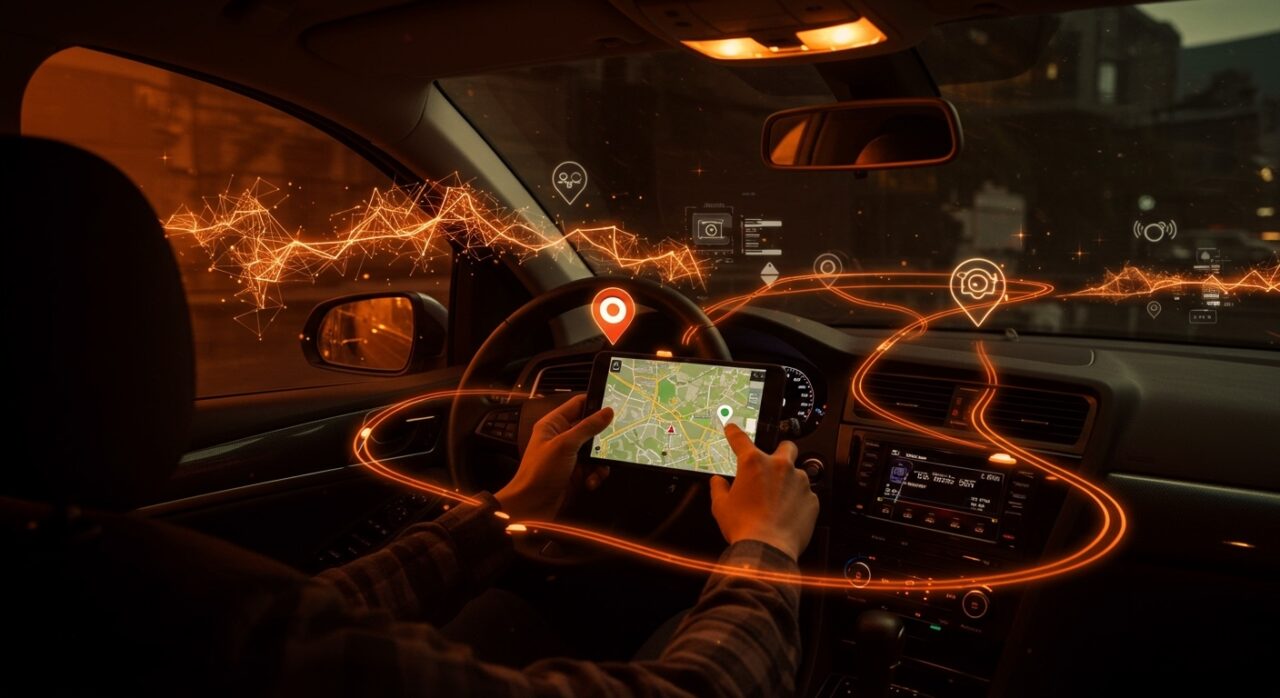 Navegación manos libres con Google Maps y Gemini usando inteligencia artificial para mejorar la movilidad y automatización.