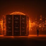 Infraestructura tecnológica migrando por presión regulatoria europea representando privacidad y seguridad en GrapheneOS.