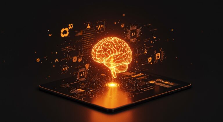 Representación visual de Grok 4.1 de xAI mostrando mejoras en IA, creatividad e inteligencia emocional sin API para integraciones.