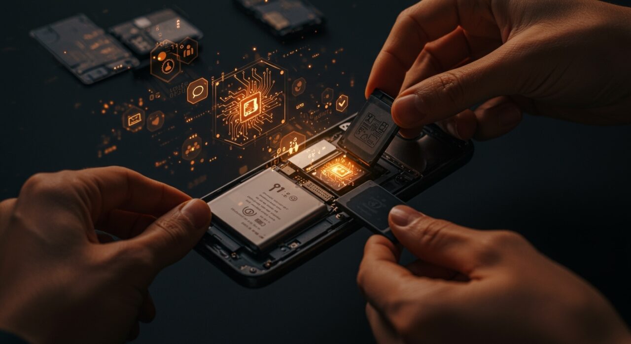 Batería modular del Fairphone en un proyecto DIY de hardware abierto con énfasis en riesgos y oportunidades en hardware modular para founders tech.