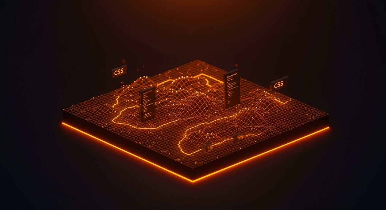 Generación de terrenos complejos con CSS mediante Layoutit Terra, herramienta web para desarrollo front-end y prototipado visual.