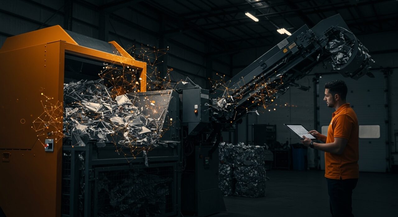 Sistema de reciclaje de aluminio con inteligencia artificial de Sortera en Tennessee, mostrando innovación tecnológica aplicada y oportunidades para startups latinas.