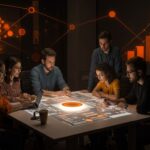 Emprendedores colaborando en Bizkaia, representando el ecosistema startup y la innovación del B Founders Club.