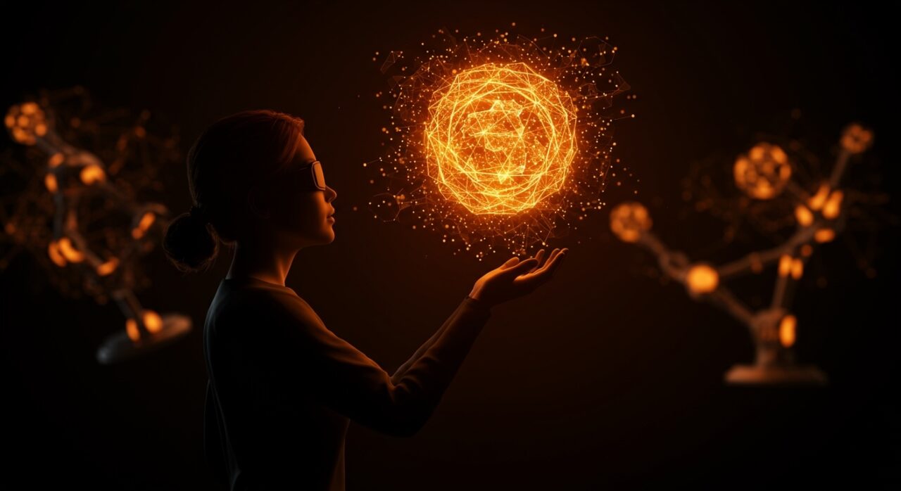 Innovación en inteligencia espacial de IA destacada por Fei-Fei Li, mostrando creatividad digital, robótica e inteligencia artificial aplicada a startups.