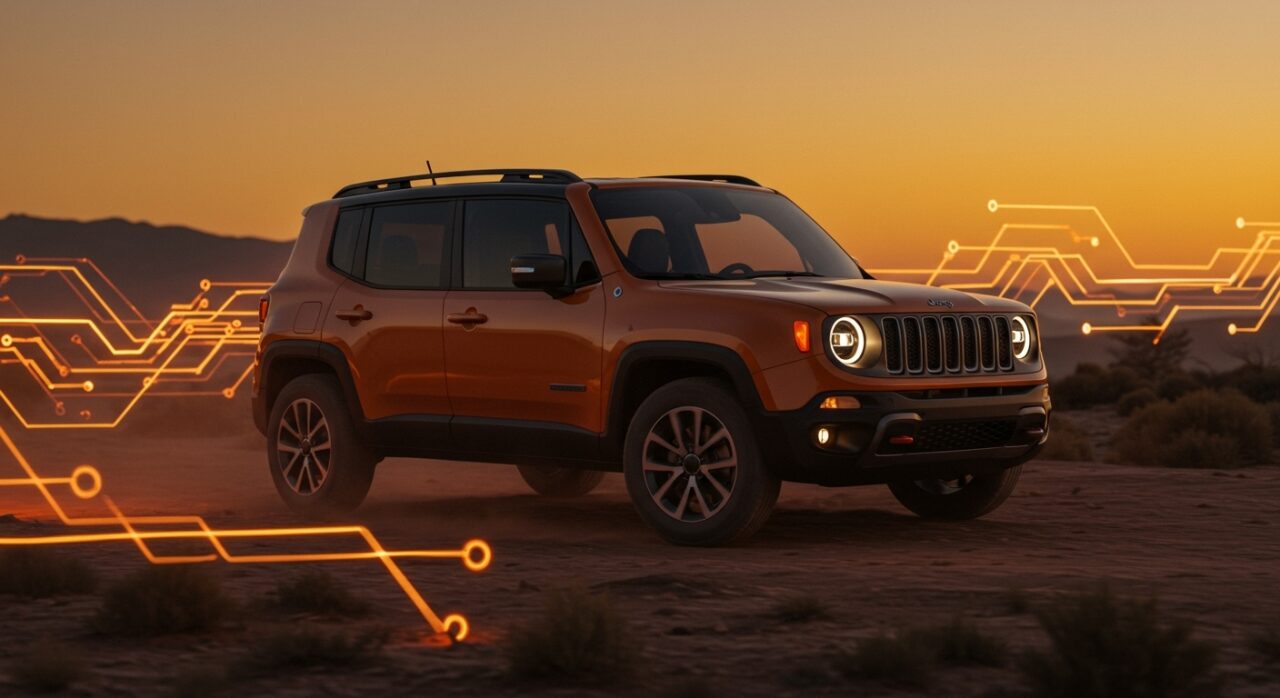 Jeep Recon EV eléctrico en terreno agreste representando innovación y tendencias en movilidad eléctrica y mercado automotriz.
