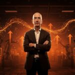 Jeff Bezos liderando innovación en IA industrial y automatización en startup tecnológica con gran funding.