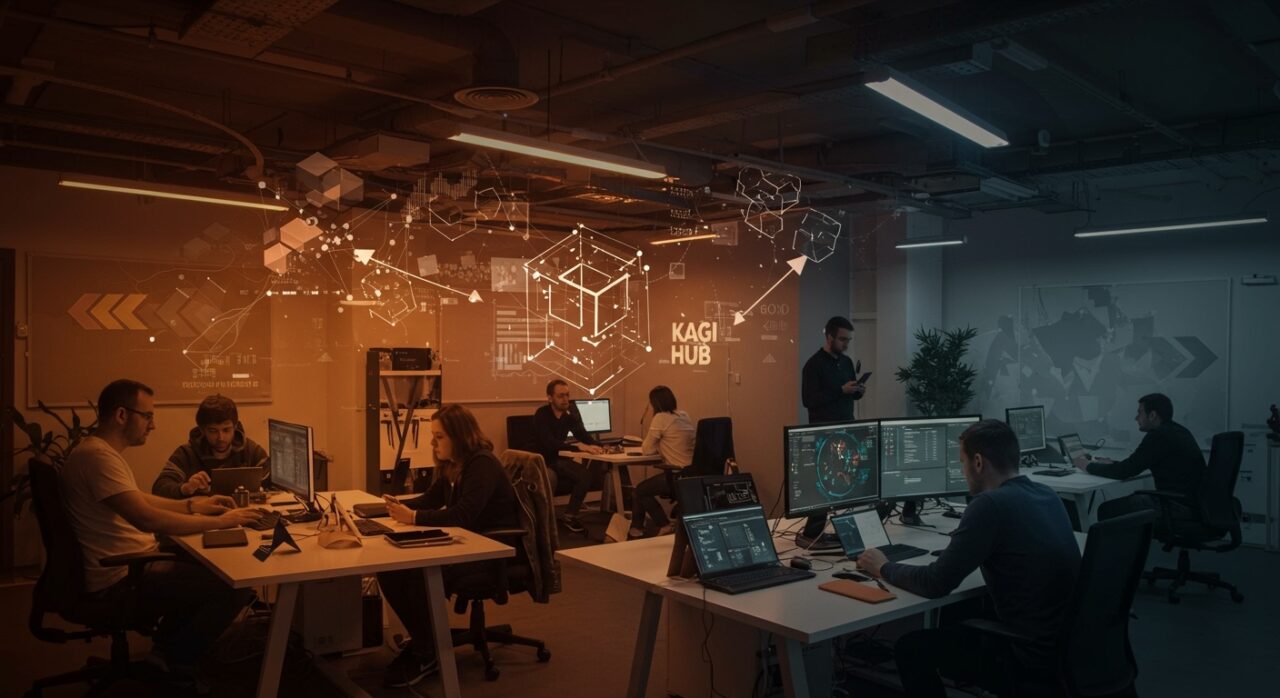Coworking tech colaborativo en Kagi Hub Belgrade integrando comunidad, innovación y espacio físico para startups.