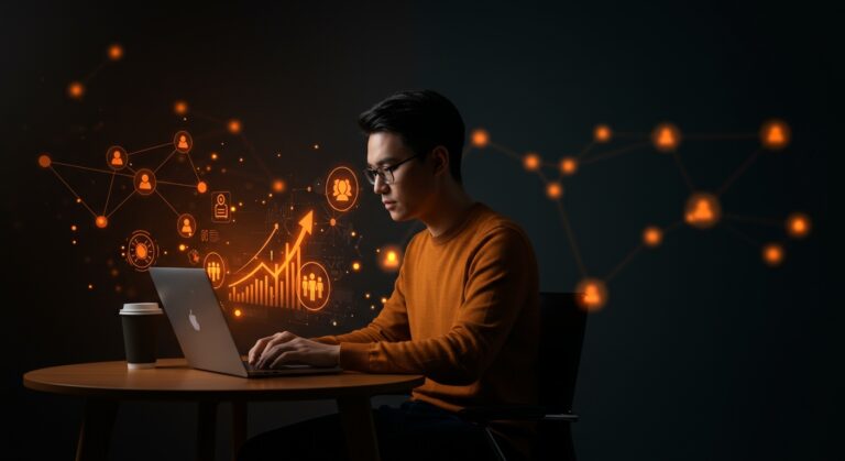 Interno remoto gestionando comunidades online en startup de inteligencia artificial con enfoque en crecimiento y tecnología de Y Combinator.