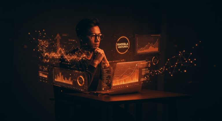 Estrategias de marketing innovadoras en startups de IA inspiradas en la visión de Khosla Ventures para el éxito tecnológico.