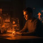 Startup rentable analizando métricas de crecimiento sostenible con estrategias claras de rentabilidad y modelos de negocio innovadores.