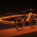 Bicicleta eléctrica innovadora con transmisión automática digital ADTS de startup española, representando movilidad sostenible y tecnología avanzada.