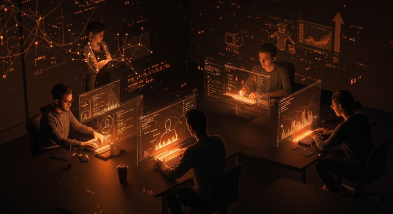 Innovación en reclutamiento tech con IA aplicada para startups en sesiones de codificación asincrónicas y eficientes.