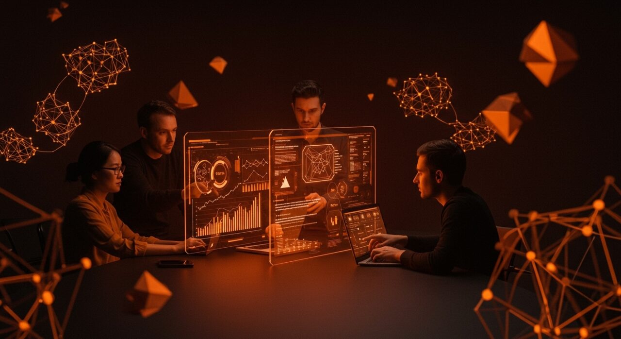 Equipo de startup usando IA aplicada y automatización para estimación de costos en el contexto de aceleradoras Techstars EnergyTech.