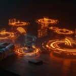 Automatización de webrings con Rust y feeds RSS mostrando conexiones digitales integradas en sitio web estático.