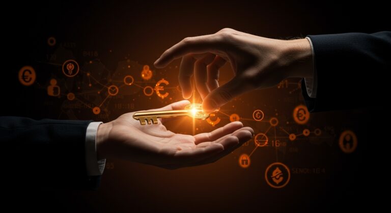 Imagen conceptual de custodia segura de criptomonedas y acceso regulado a finanzas descentralizadas tras adquisición de Fordefi por Paxos.