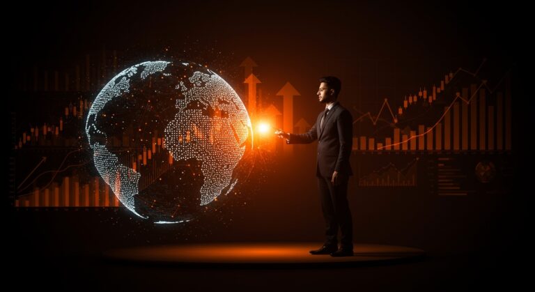 Ejecutivo fintech en India supervisando la expansión global y la IPO de Pine Labs con valorización y crecimiento financiero.