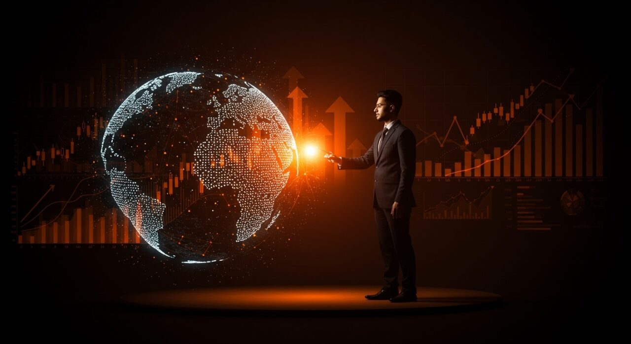 Ejecutivo fintech en India supervisando la expansión global y la IPO de Pine Labs con valorización y crecimiento financiero.