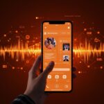 Interfaz de Pocket Casts mostrando listas de reproducción personalizadas para founders hispanos en consumo de podcasts.