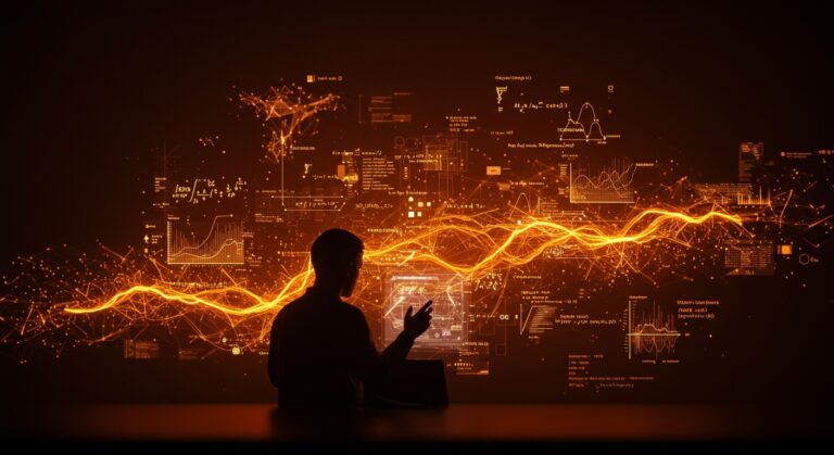 Representación visual de tipos dependientes y formalización matemática en entornos computacionales como Isabelle, AUTOMATH y Lean, en estilo editorial para Ecosistema Startup.