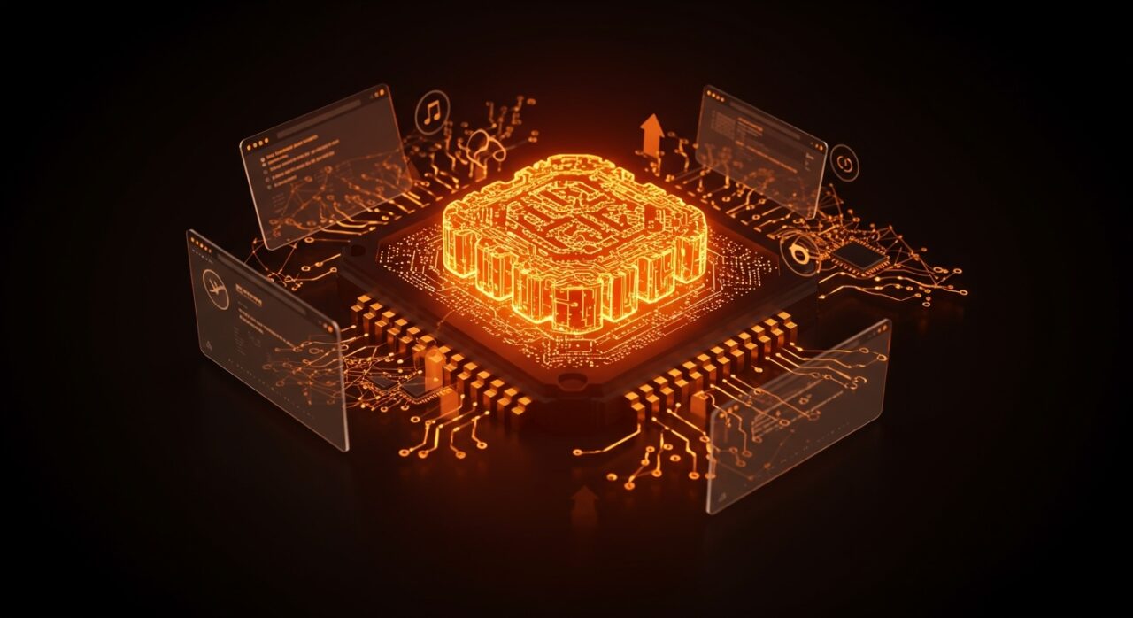 Portación del kernel Linux a WebAssembly mostrando un sistema operativo Linux funcionando dentro de un navegador web, simbolizando virtualización y sandboxing en desarrollo tecnológico.