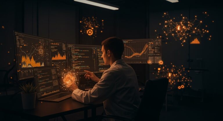 Positron IDE para ciencia de datos en Python y R, imagen destacada mostrando integración de IA aplicada y migración desde VS Code y RStudio en ecosistema startup.