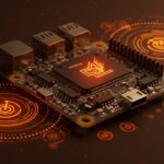 Raspberry Pi con elementos visuales de precisión NTP y gestión térmica automatizada en entornos Linux para optimización tecnológica.