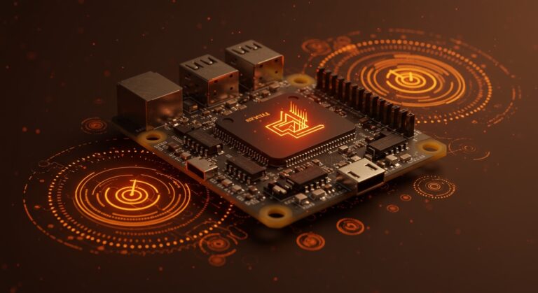 Raspberry Pi con elementos visuales de precisión NTP y gestión térmica automatizada en entornos Linux para optimización tecnológica.