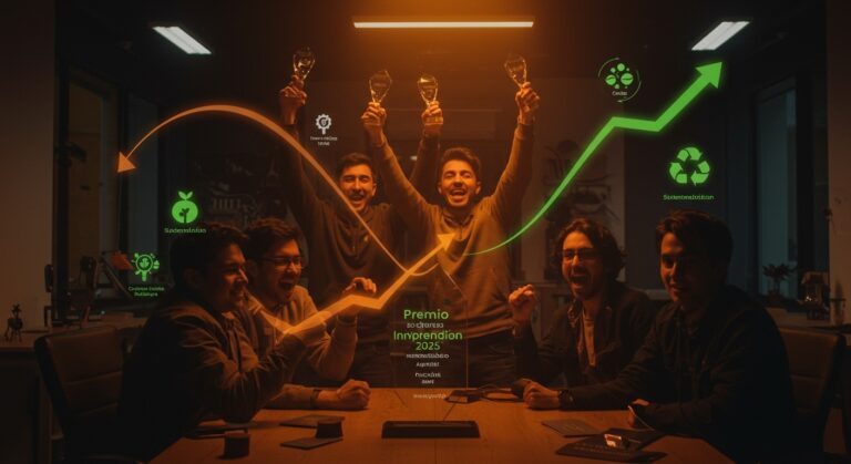 Ganadores del Premio Emprende 2025 de BancoEstado impulsando innovación y financiamiento para MiPymes chilenas.