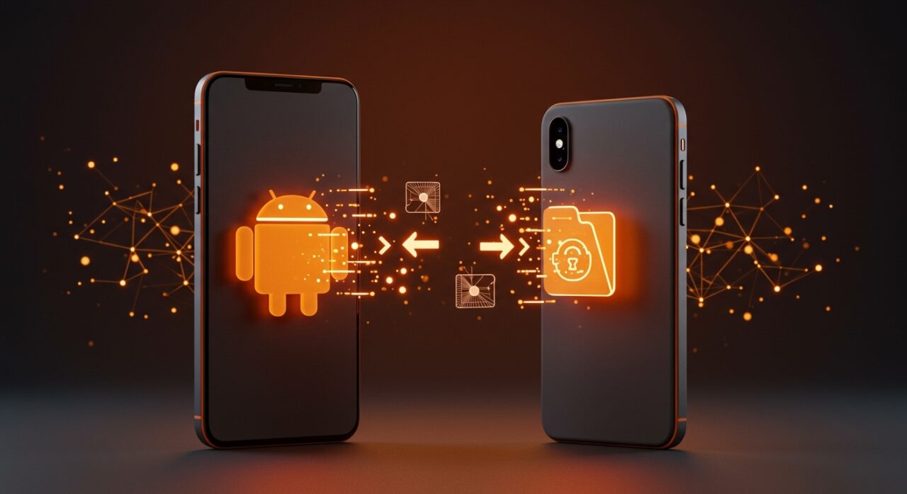 Intercambio seguro y fluido de archivos entre Android y iPhone con Quick Share y AirDrop en Pixel 10, destacando interoperabilidad en ecosistema tecnológico.