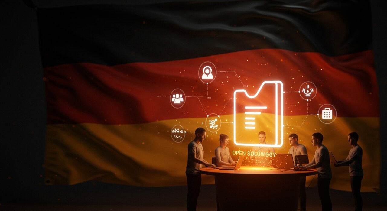 Colaboración en código abierto como servicio cívico en Alemania promoviendo voluntariado y soberanía digital en la comunidad tech.