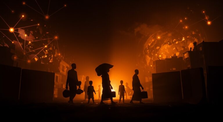 Refugiados sudaneses en Israel enfrentando la crisis humanitaria causada por el conflicto internacional en Sudán, con un enfoque en migración y racismo.